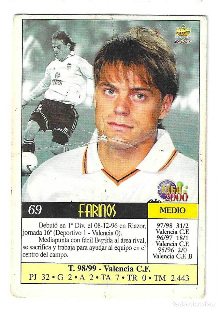 Figurine di Calcio: FARINOS - VALENCIA CF - LIGA 1999-2000 - 69 MUNDI CROMO