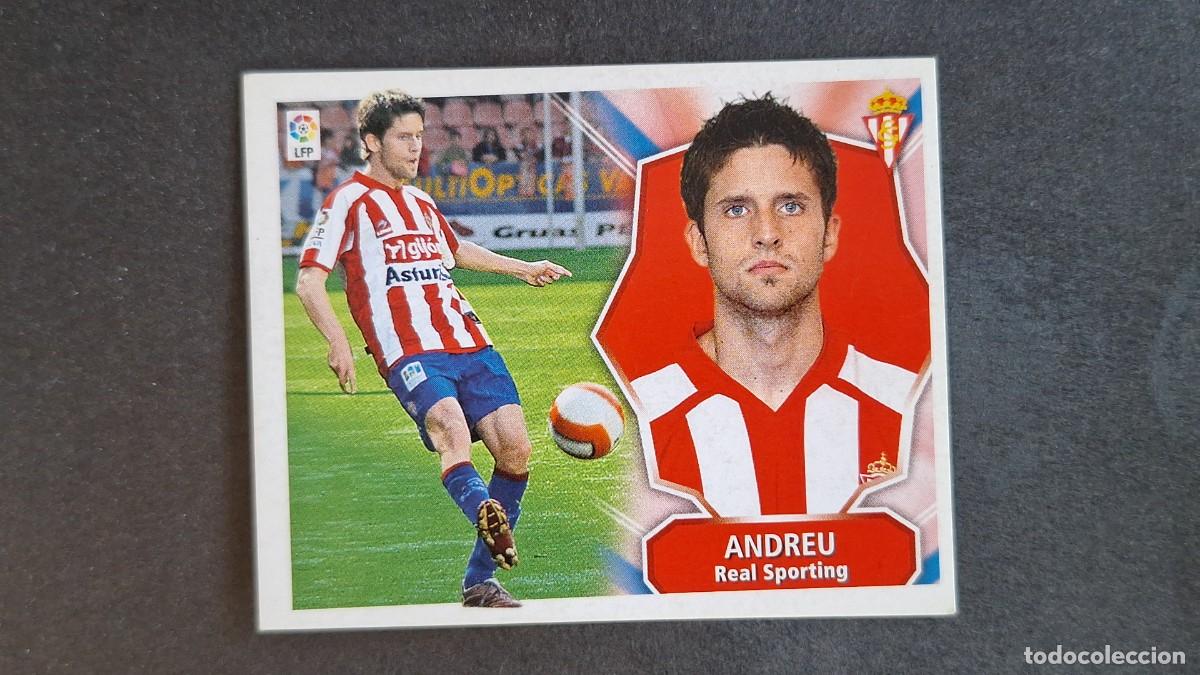 Cromos de F&uacute;tbol: L3 ANDREU SPORTING DE GIJON LIGA ESTE 2008 2009 08 09 NUNCA PEGADO SIN PEGAR