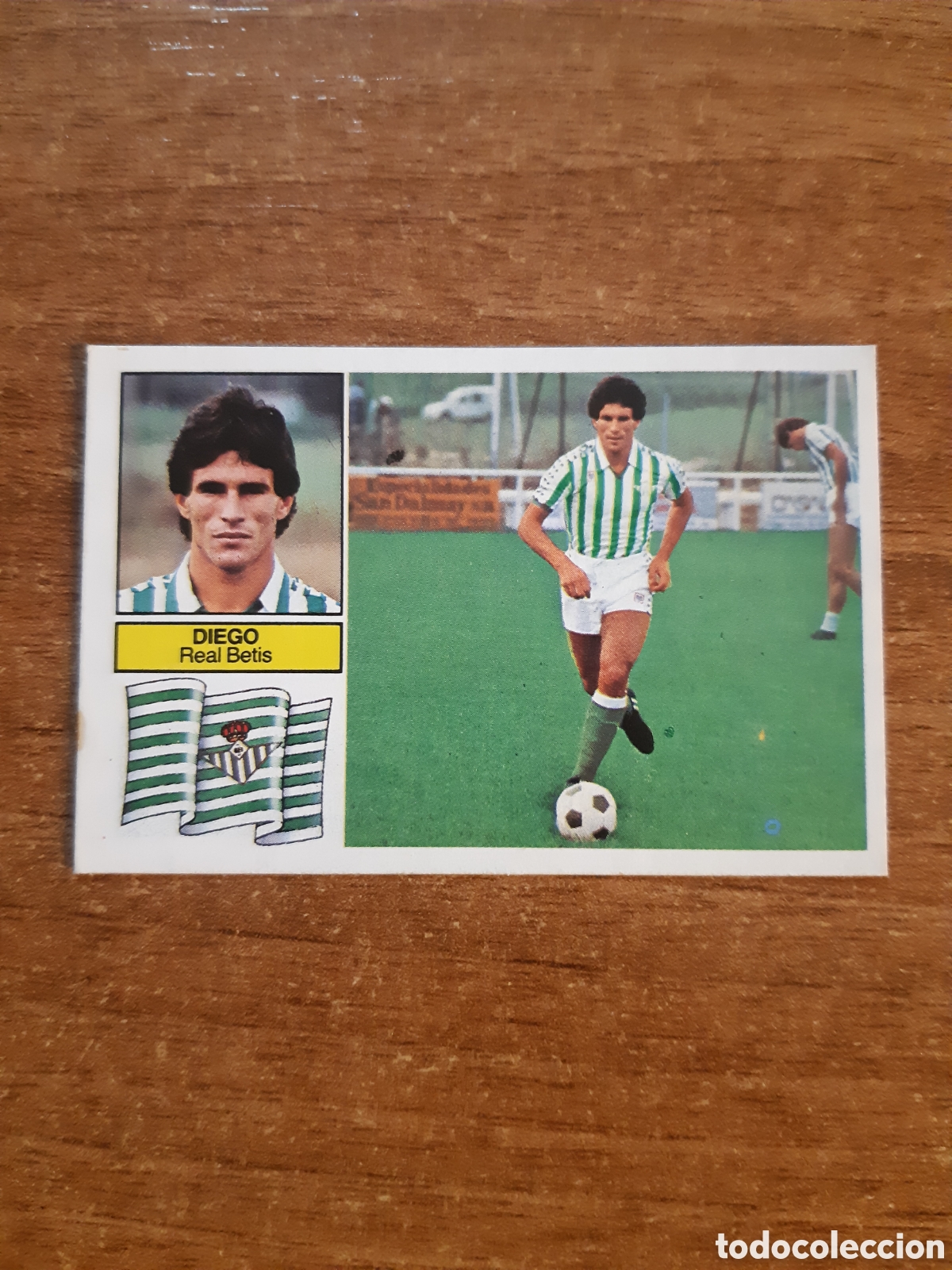 Cromos de F&uacute;tbol: Fichaje 23 Diego (Betis) liga 82-83 ESTE. Nunca pegado