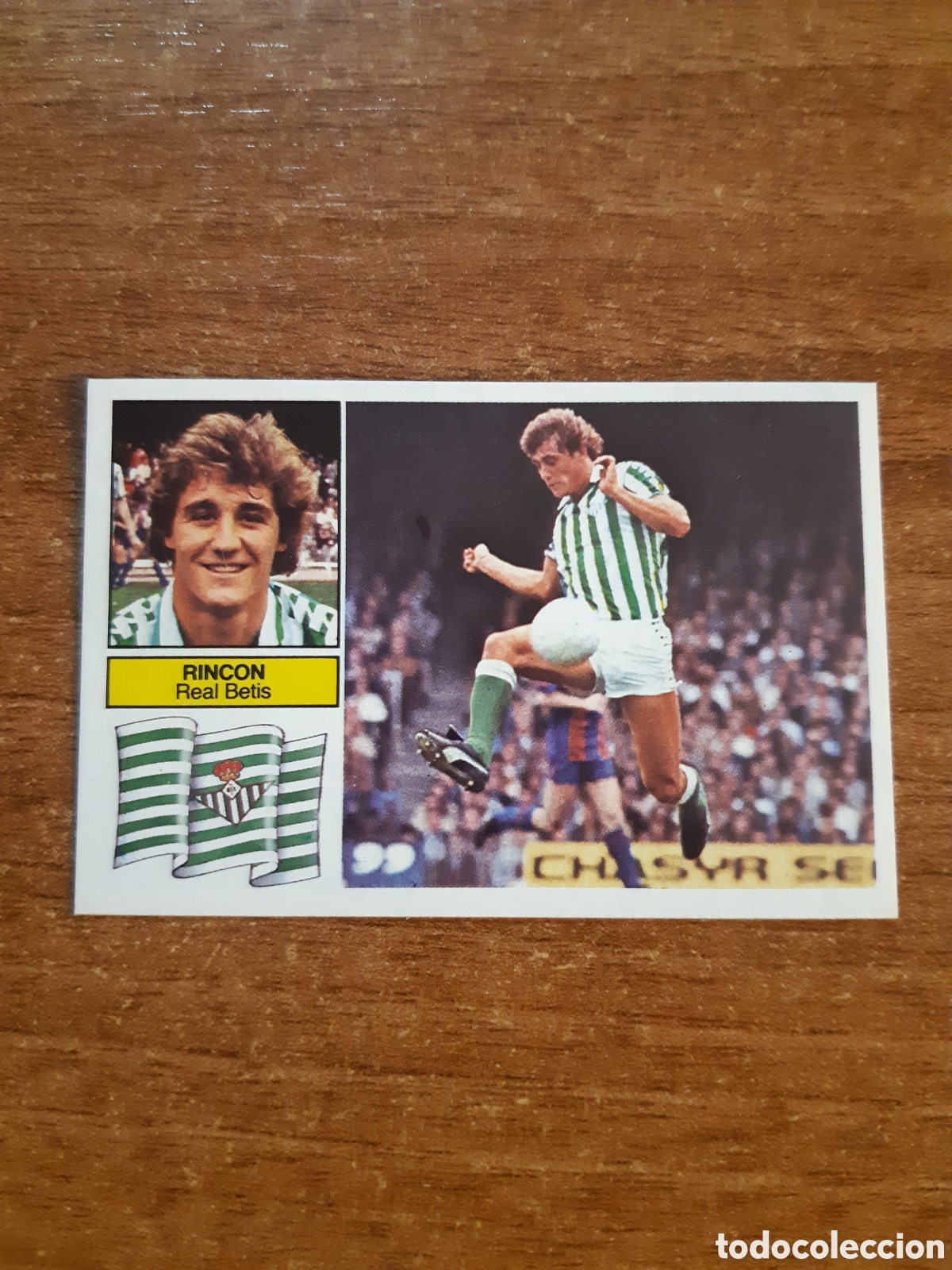 Cromos de Futebol: Rinc&oacute;n (Betis) Liga 82-83 ESTE. Nunca pegado, sin pegar