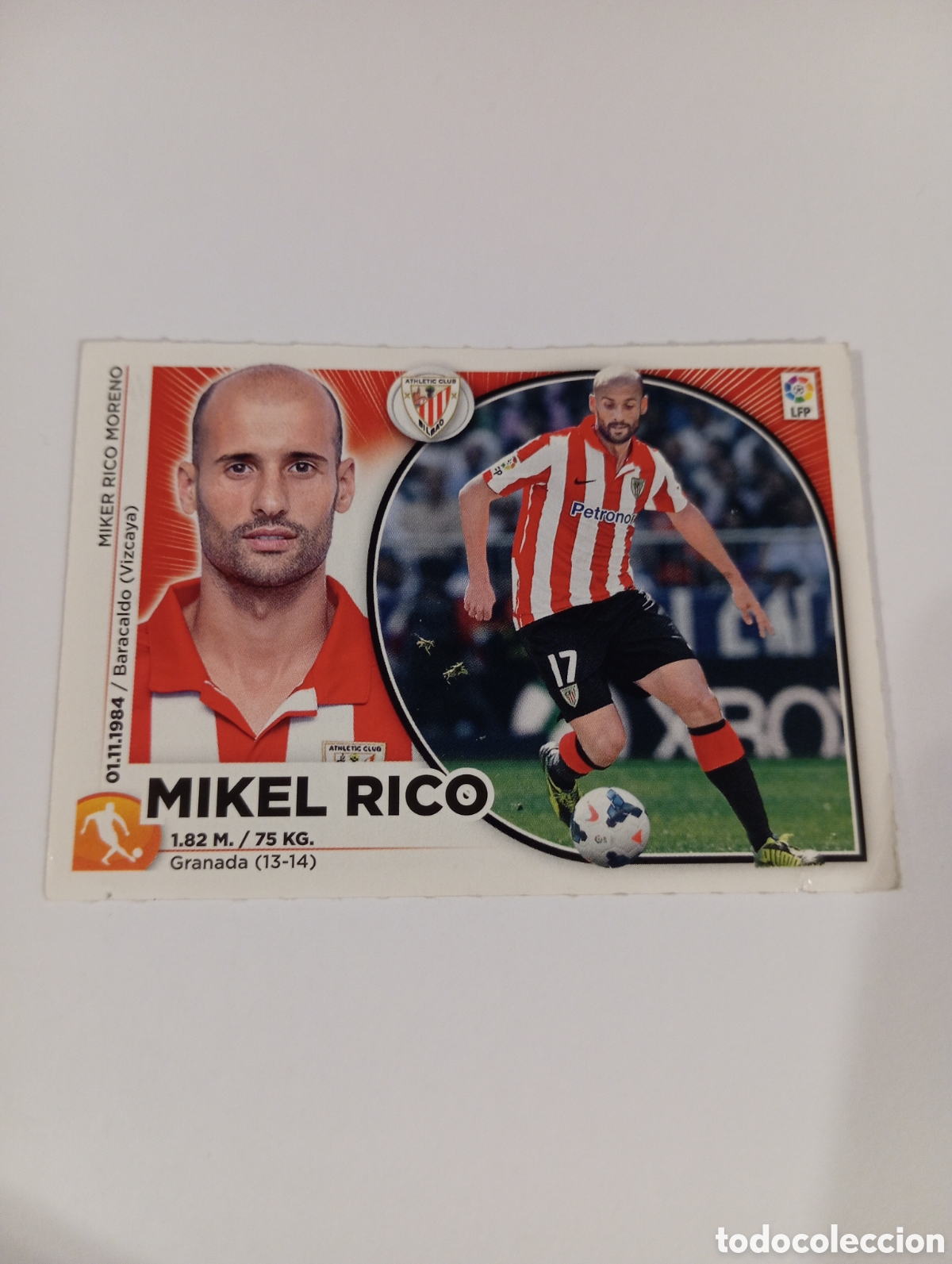 Cromos de Futebol: Mikel Rico 11 ERROR Athletic ESTE 2014 2015 panini 14 15