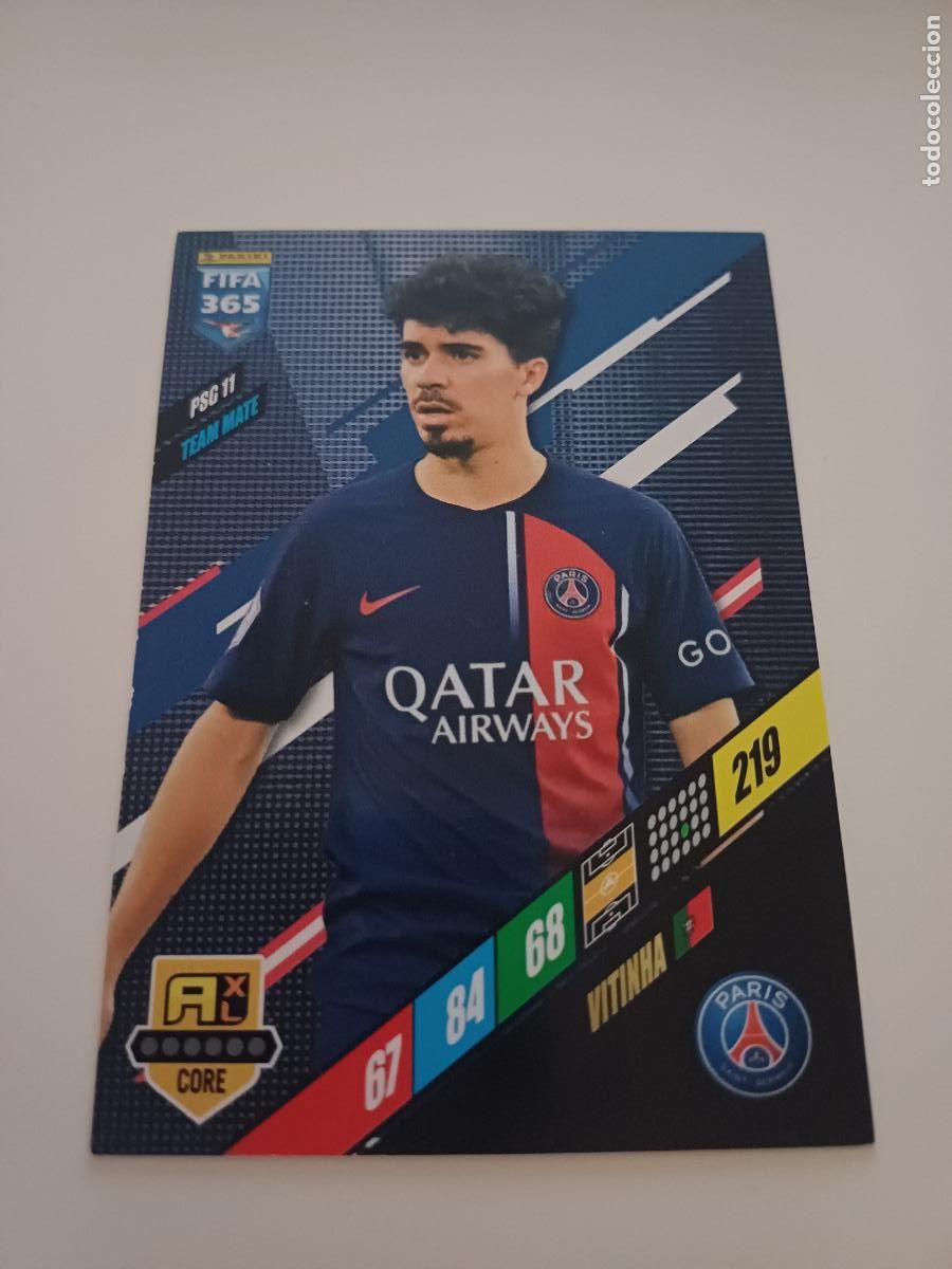 Fu&szlig;ball-Sticker: 218 - Vitinha - Paris Saint-Germain