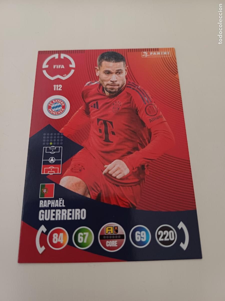 Cromos de F&uacute;tbol: 112 - Rapha&euml;l Guerreiro - FC Bayern M&uuml;nchen