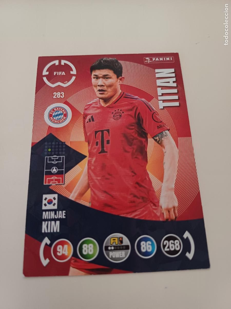 Cromos de F&uacute;tbol: 283 - Minjae Kim - FC Bayern M&uuml;nchen