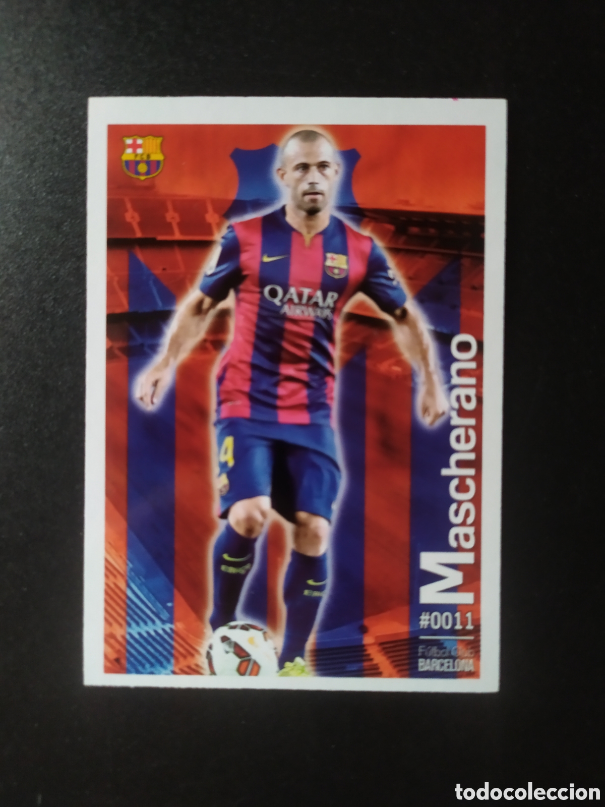 Fu&szlig;ball-Sticker: Mundicromo fichas Liga 2015 2016 15 16 Mascherano n&deg; 11 Barcelona