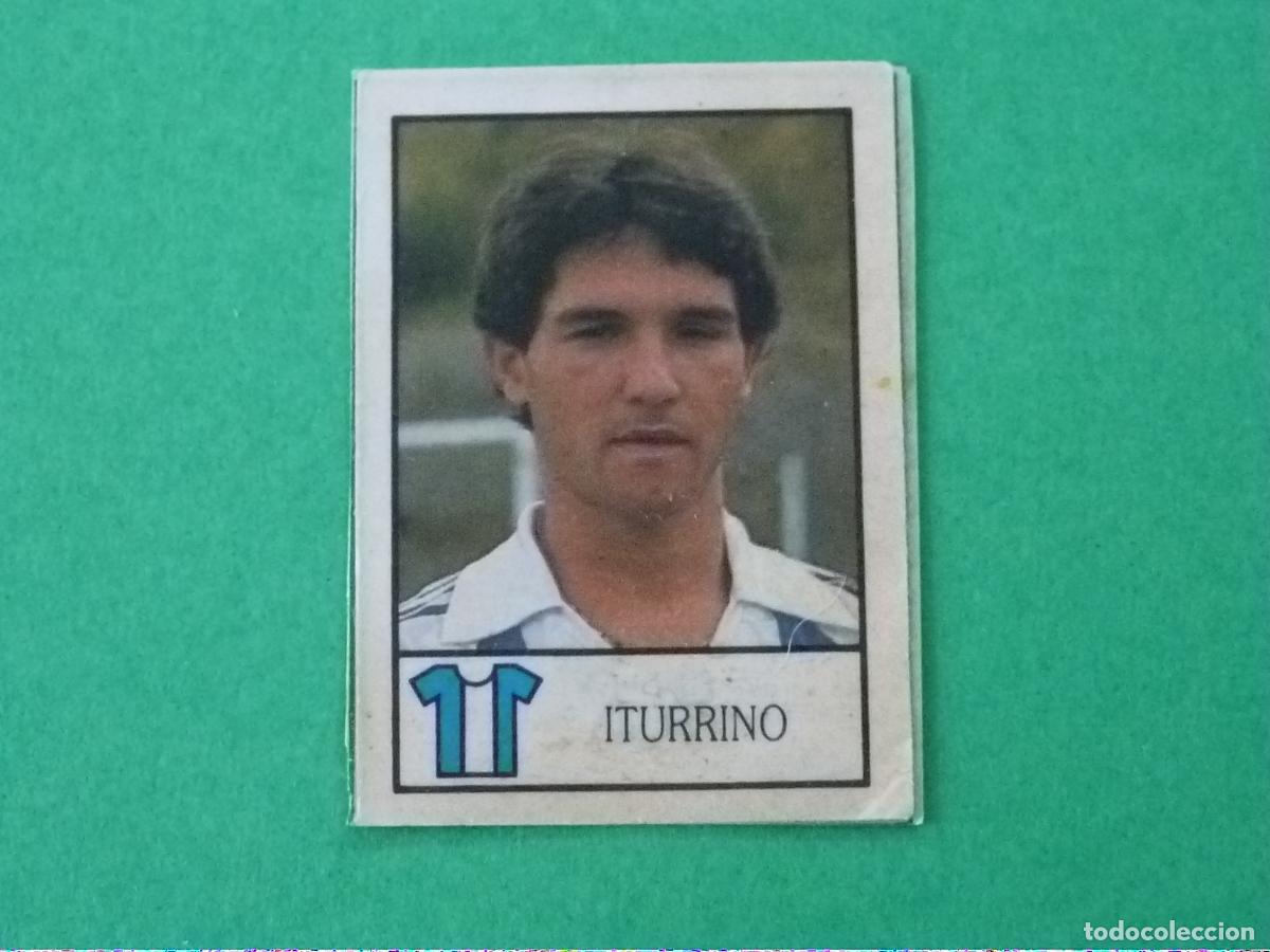 Fu&szlig;ball-Sticker: ITURRINO REAL SOCIEDAD CHOLO SEVILLA F.C. RECORTADO 238-223 LIGA BOLLYCAO 1987-1988/87-88