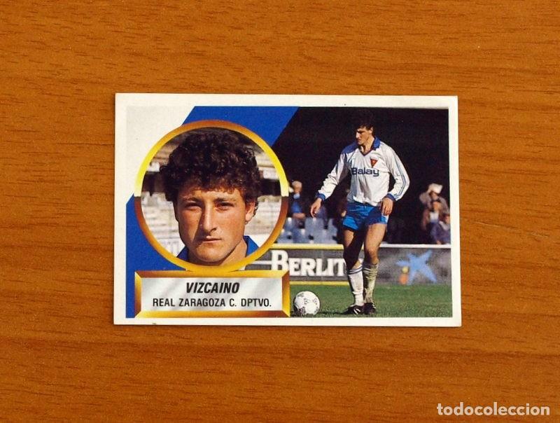 Cromos de F&uacute;tbol: Real Zaragoza - Vizcaino N&ordm; 12 A - Ediciones Este Liga 1988-1989, 88-89 - Cromo nunca pegado