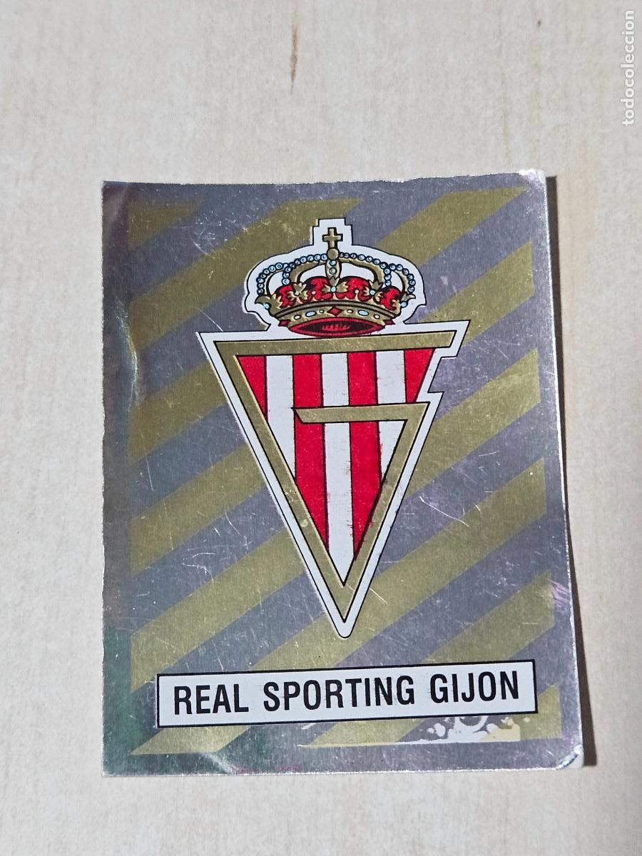 Cromos de F&uacute;tbol: CROMO N&ordm; 329 ESCUDO - FUTBOL 88 PANINI - SIN PEGAR - SPORTING DE GIJON