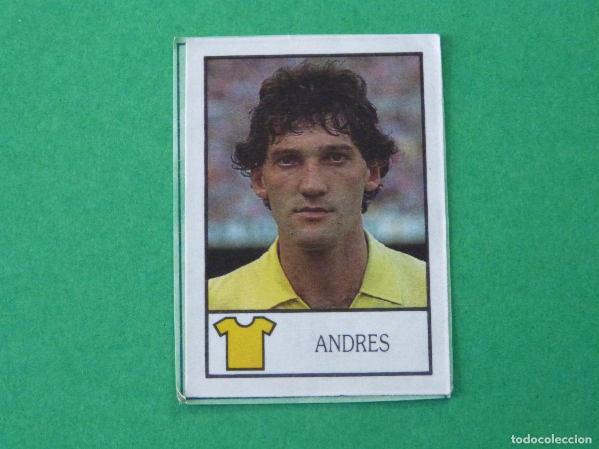 Fu&szlig;ball-Sticker: ANDRES U.D. LAS PALMAS CUIXART S.D. SABADELL RECORTADO N&ordm; 192-209 BOLLYCAO 1987-1988/87-88