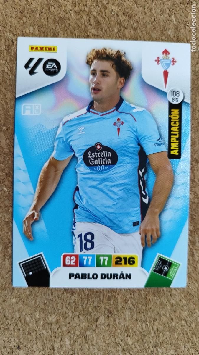 Cartes &agrave; collectionner de Football: ADRENALYN XL LA 25/26 CARD AMPLIACION PABLO DURAN CELTA # 108 BIS PANINI