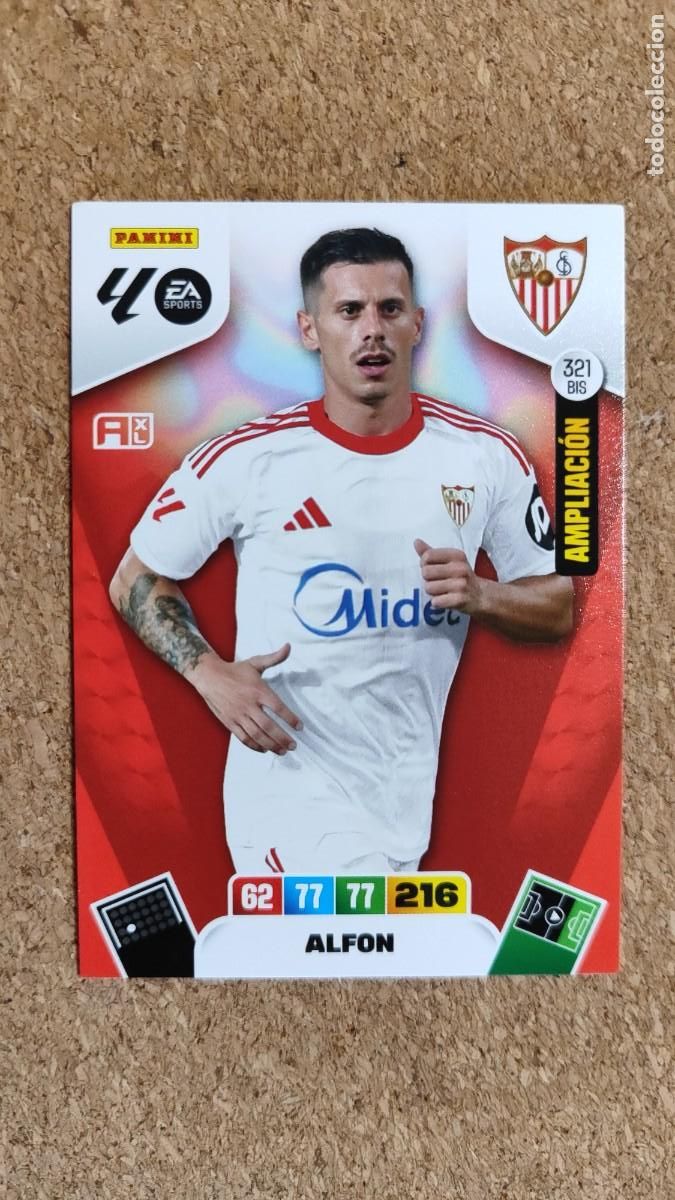 Football Stickers: ADRENALYN XL LA 25/26 CARD AMPLIACION ALFON SEVILLA # 321 BIS PANINI