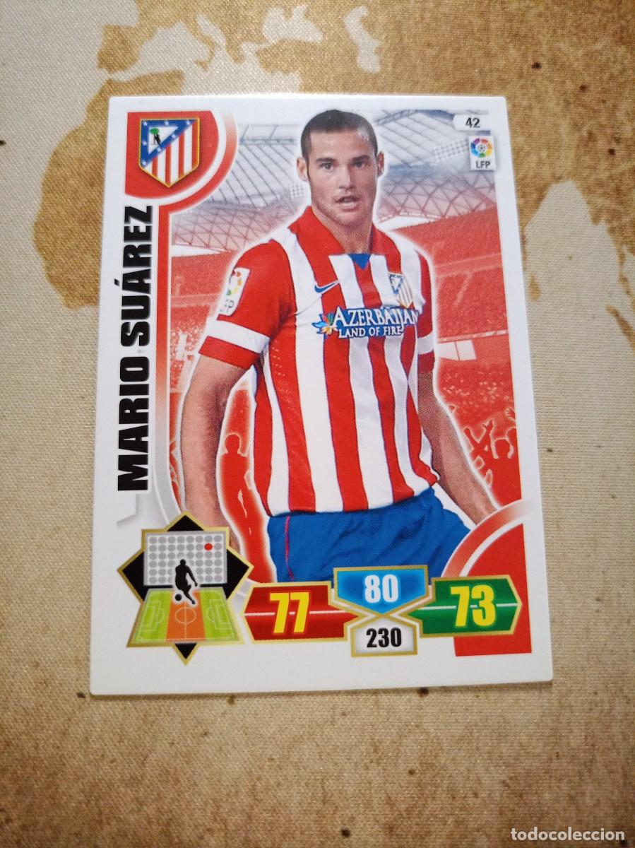 Fu&szlig;ball-Sticker: Atl&eacute;tico de Madrid 42 MARIO SU&Aacute;REZ Adrenalyn 2013-14
