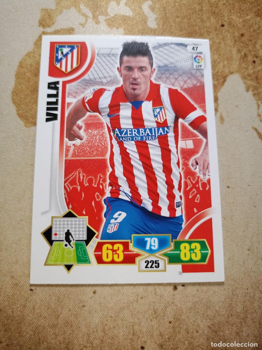 Fu&szlig;ball-Sticker: Atl&eacute;tico de Madrid 47 VILLA Adrenalyn 2013-14