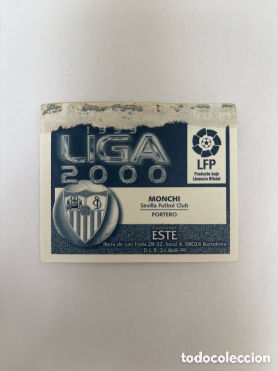 Cromos de f&uacute;tbol: Sevilla - Monchi - Ediciones Este Liga 1999-2000, 99-00 - ventanilla - Foto 2