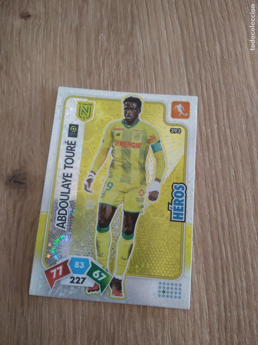 Cromos de F&uacute;tbol: 393 ABDOULAYE TOURE NANTES CROMO FUTBOL PANINI LIGUE 1 FOOT 20-21 ADRENALYN FRANCIA 2020-2021