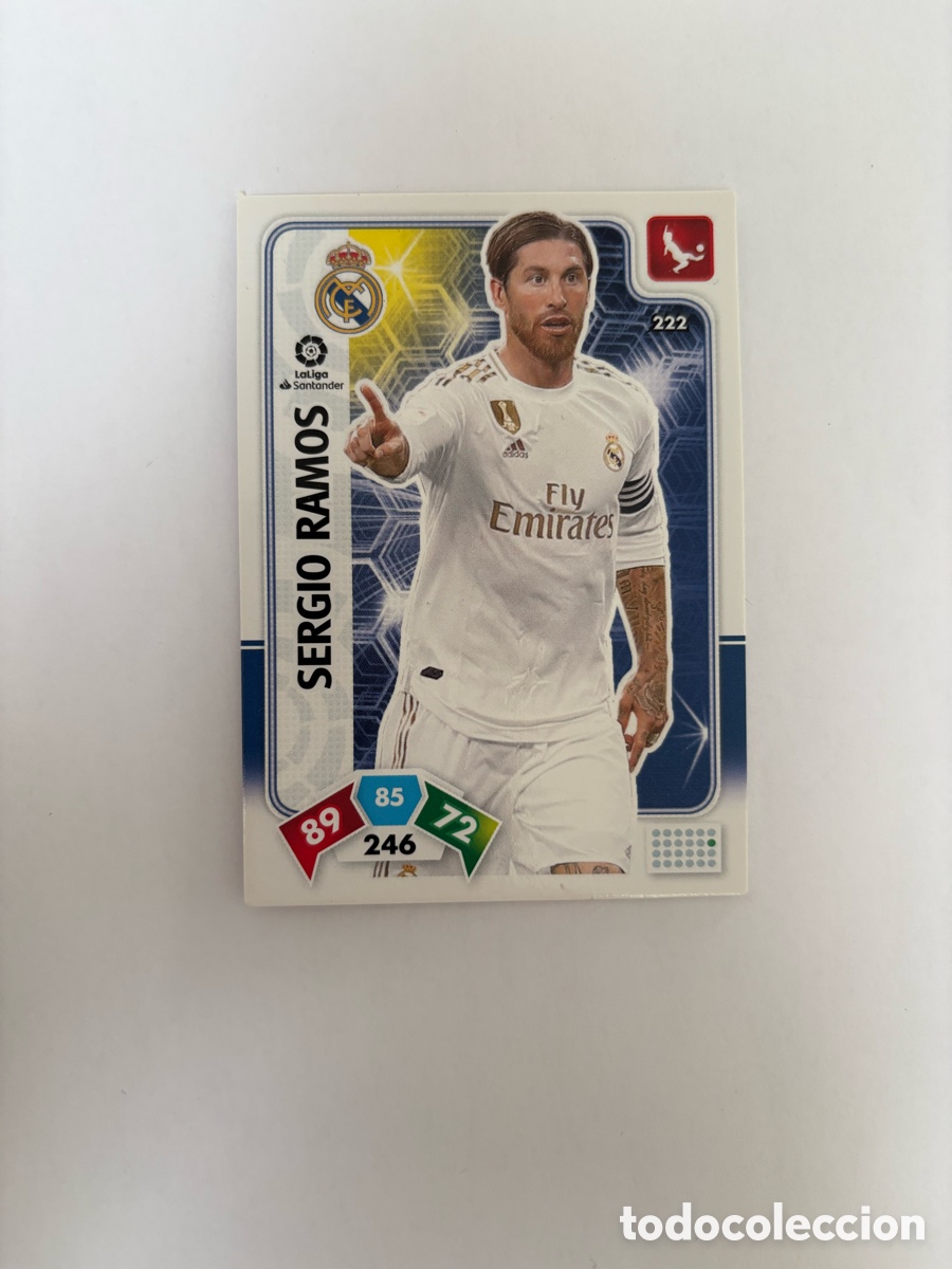 Cromos de F&uacute;tbol: 222 Sergio Ramos, Real Madrid, Panini Adrenalyn XL 2019 2020 19 20