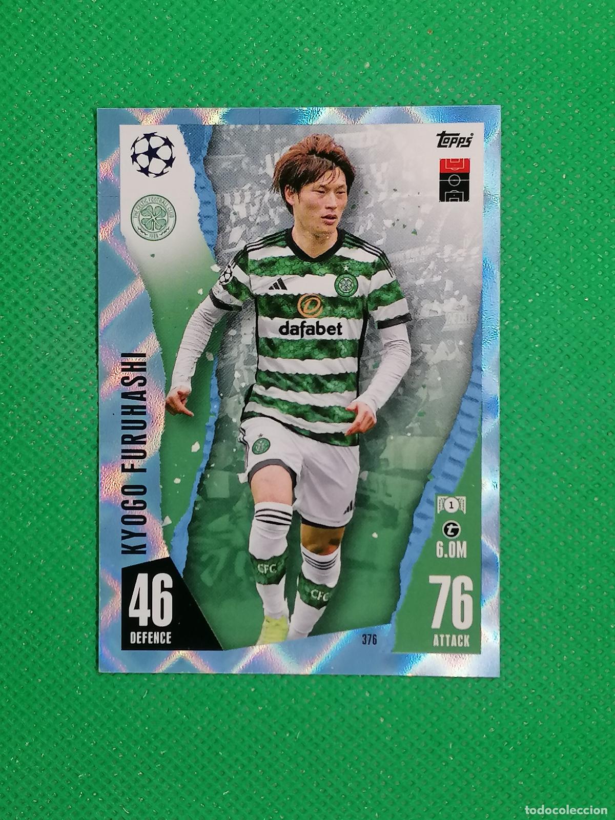 Cromos de F&uacute;tbol: 376 KYOGO FURUHASHI CELTIC PARALELA CRYSTAL ⚽ TOPPS MATCH ATTAX 2023 2024 23 24 ⚽