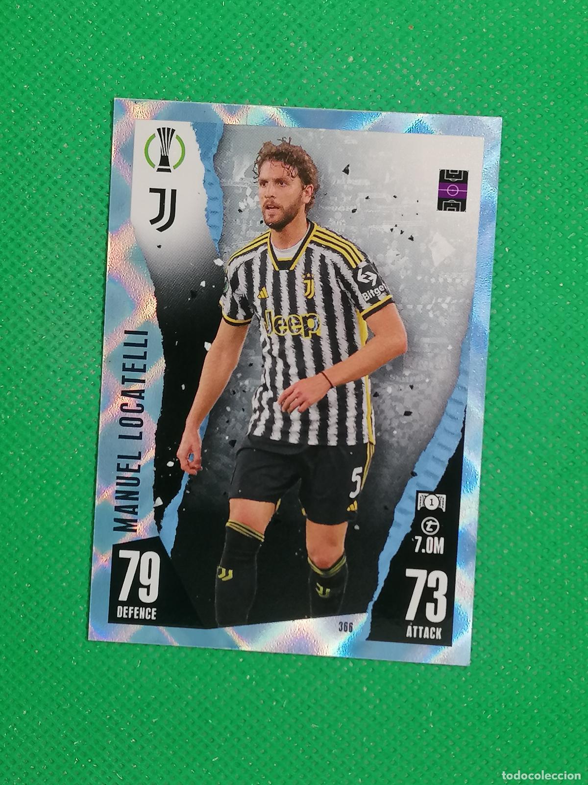 Cromos de F&uacute;tbol: 366 MANUEL LOCATELLI JUVENTUS PARALELA CRYSTAL ⚽ TOPPS MATCH ATTAX 2023 2024 23 24 ⚽