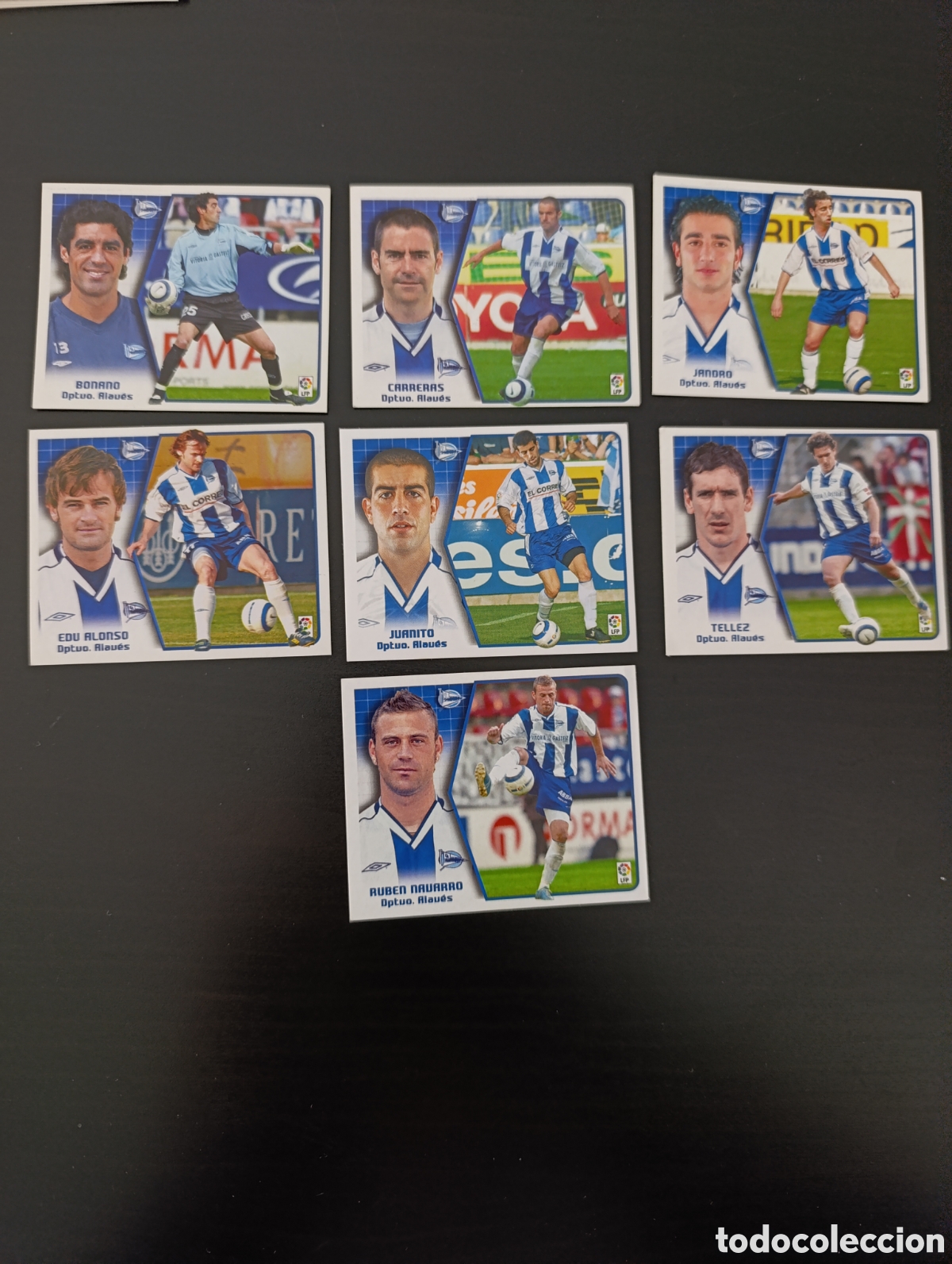 Fu&szlig;ball-Sticker: Lote 7 cromos Alav&eacute;s. Liga este 05 06 2005-2006