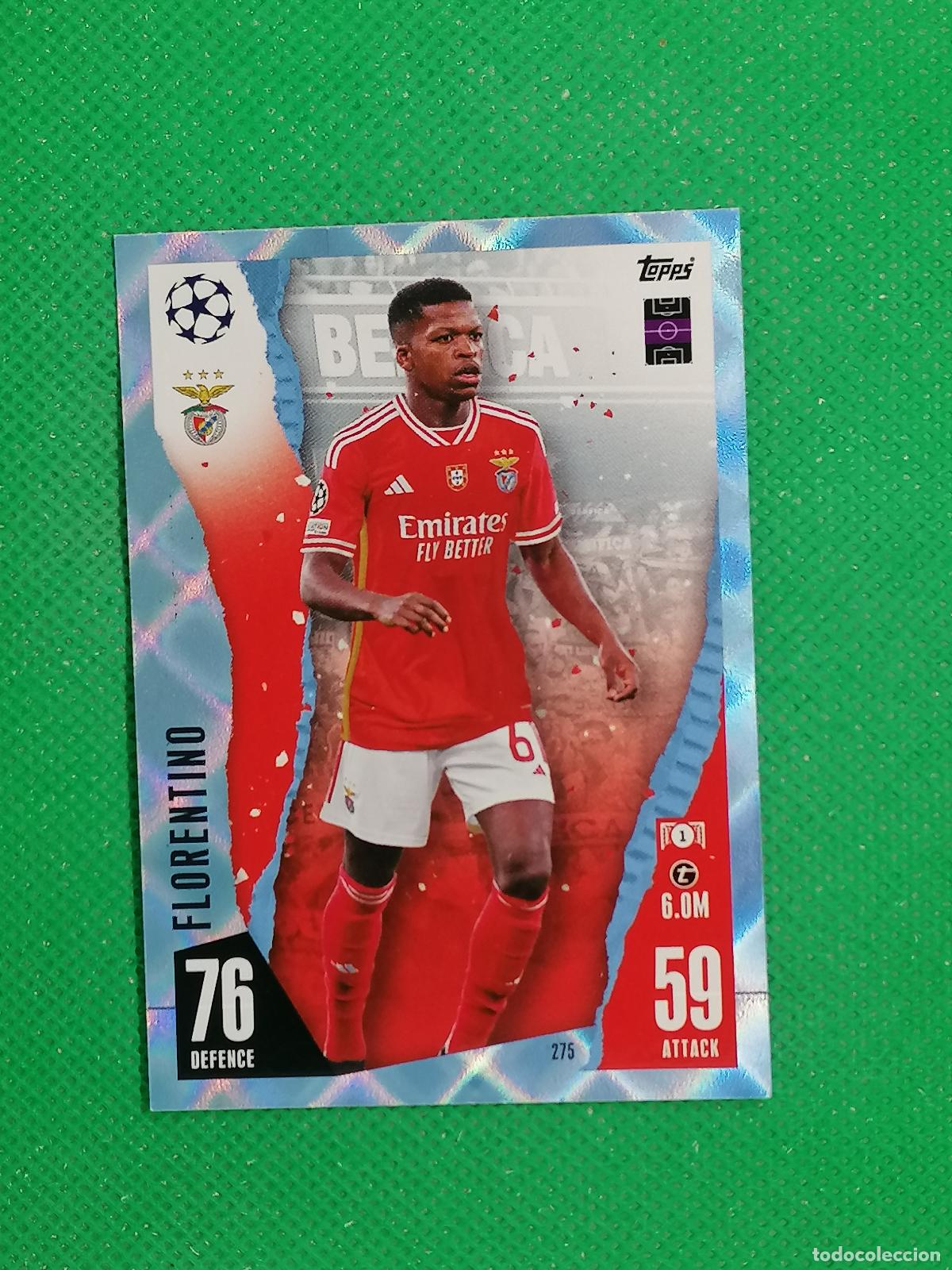 Cromos de F&uacute;tbol: 275 FLORENTINO BENFICA PARALELA CRYSTAL ⚽ TOPPS MATCH ATTAX 2023 2024 23 24 ⚽