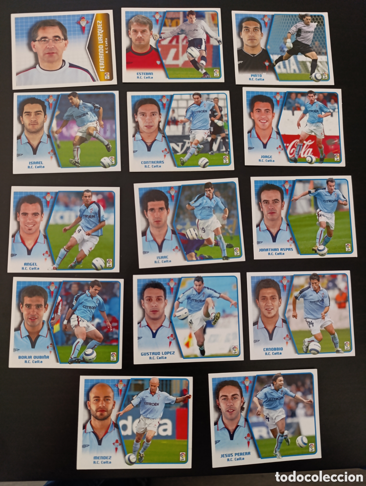 Fu&szlig;ball-Sticker: Lote 14 cromos Celta. Liga este 05 06 2005/2006