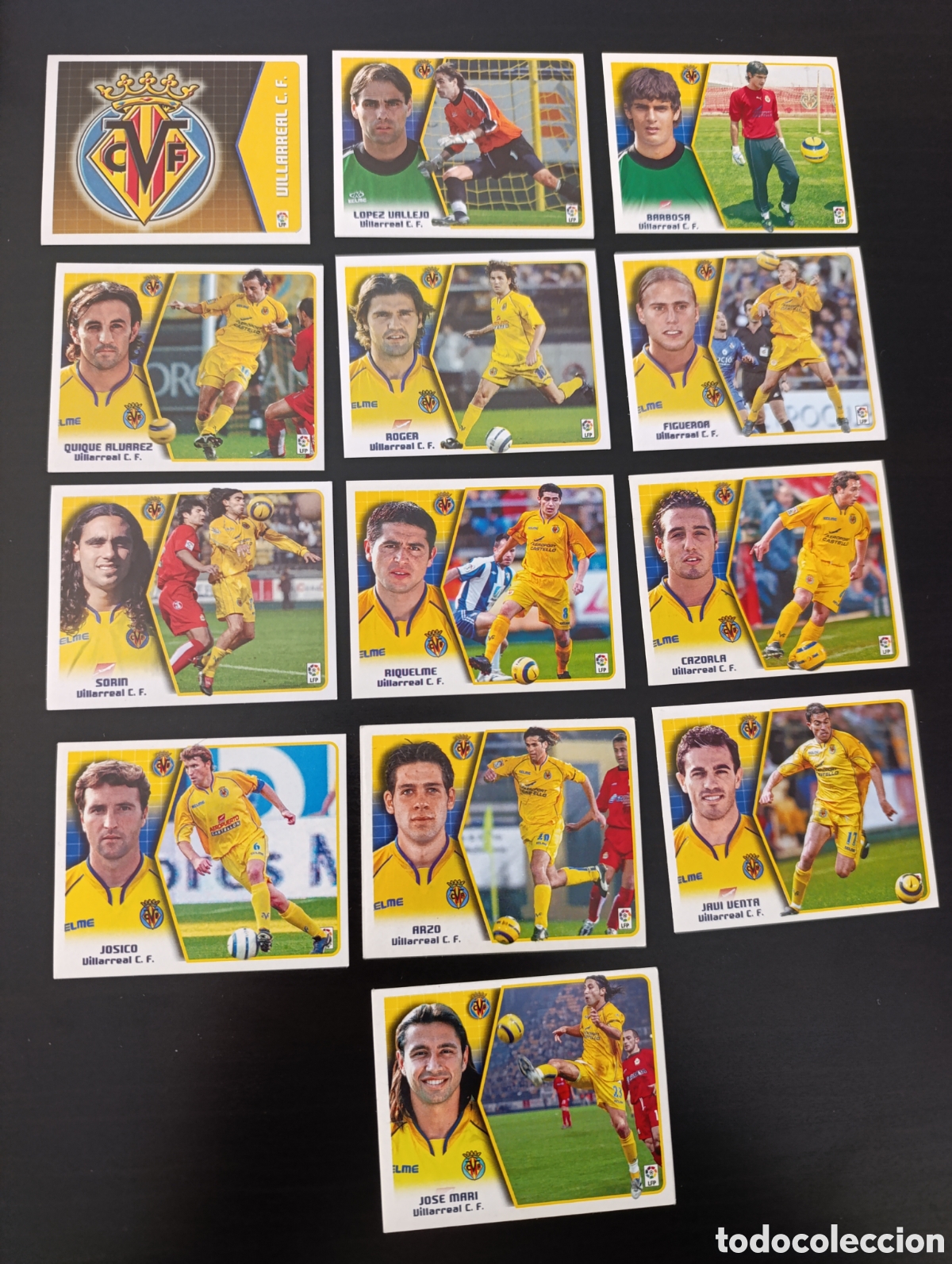 Football Stickers: Lote 13 cromos Villarreal. Liga este 05 06 2005/2006