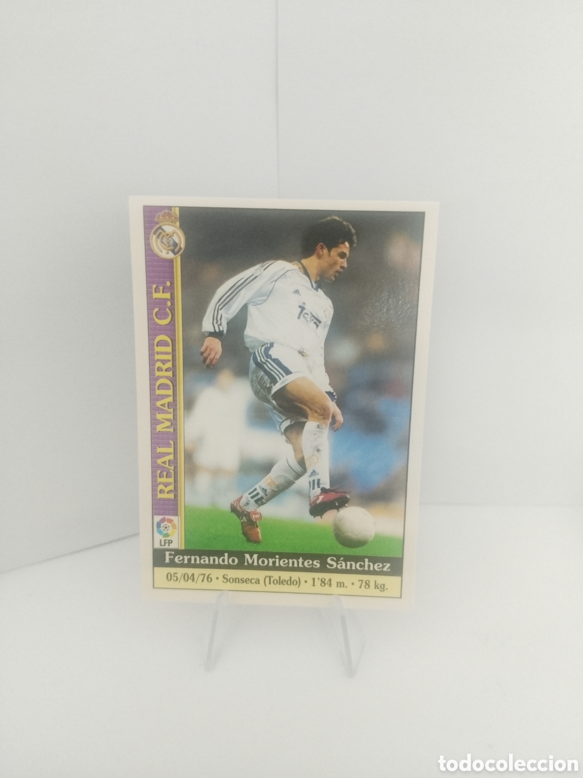 Football Stickers: Morientes 34 Real Madrid fichas 2000
