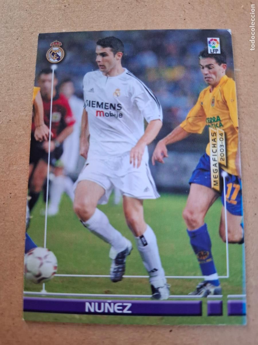 Fu&szlig;ball-Sticker: MEGAFICHAS 2003 2004 03 04 - 157 BIS N&Uacute;&Ntilde;EZ - REAL MADRID (CM)