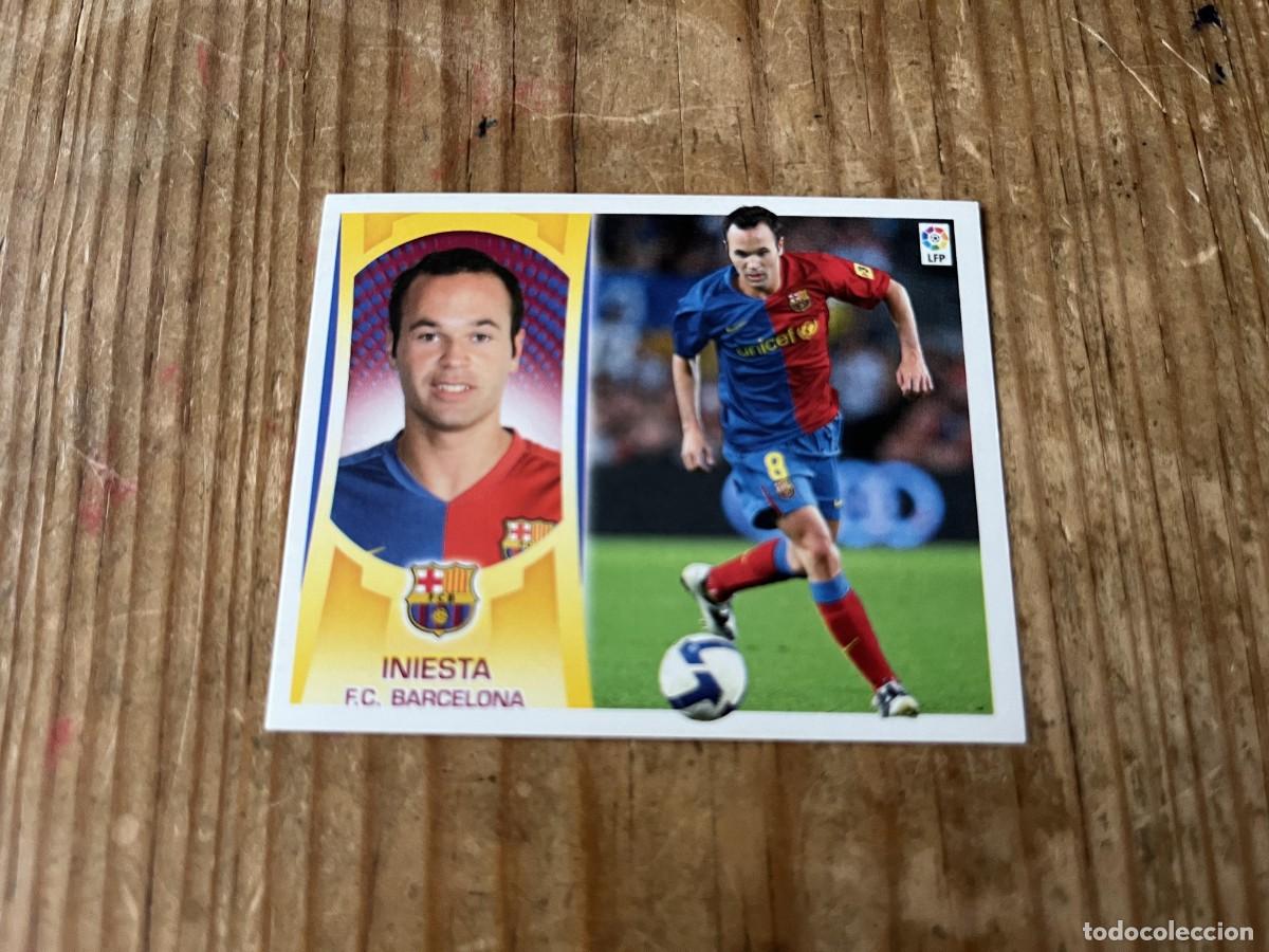 Cromos de F&uacute;tbol: CROMO SIN PEGAR NUNCA PEGADO ALBUM LIGA ESTE 09 10 2009 2010 BARCELONA # 12 INIESTA
