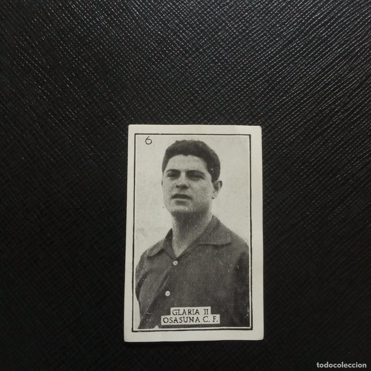 Fu&szlig;ball-Sticker: 6 GLARIA II OSASUNA GRAFICAS BRASIL 1956 1957 CROMO FUTBOL LIGA 56 57 - DESPEGADO - A185 PG19
