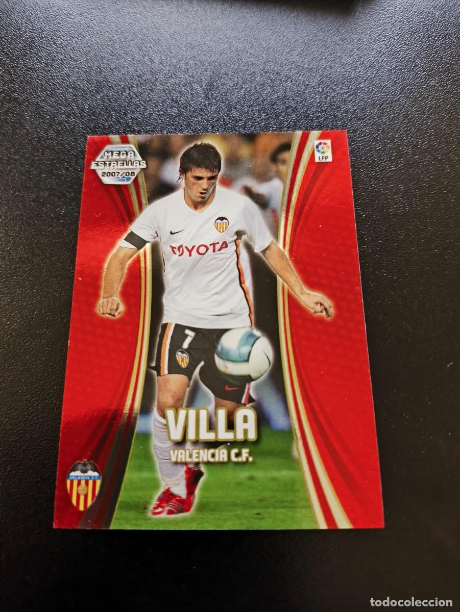 Fu&szlig;ball-Sticker: 379 VILLA VALENCIA MEGA ESTRELLAS PANINI ALBUM LIGA MEGACRACKS 2007 2008 07 08 NO ESTE