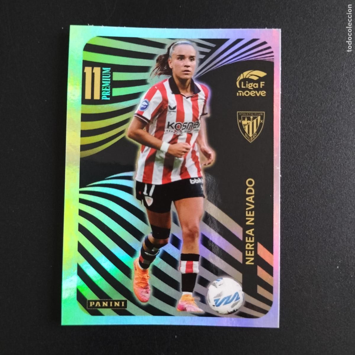 Cromos de f&uacute;tbol: NEREA NEVADO PREMIUM 11 ATHLETIC BILBAO CROMOS LIGA F MOEVE FEMENINA PANINI 2025 2026 25 26