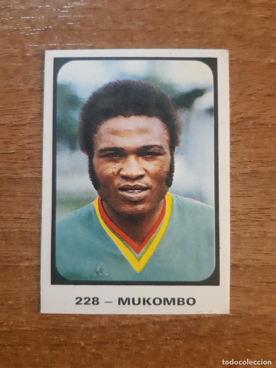 Cromos de F&uacute;tbol: N&deg;228 Mukombo (Zaire) Mundial Munich 74 Ed. RU&Iacute;Z ROMERO 1974. Nunca pegado, sin pegar