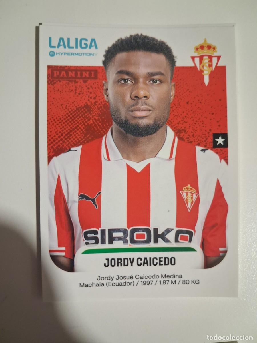 Cromos de F&uacute;tbol: Liga Hypermotion 25/26 2025 2026 Sin Pegar Real Sporting de Gijon 379A Caicedo