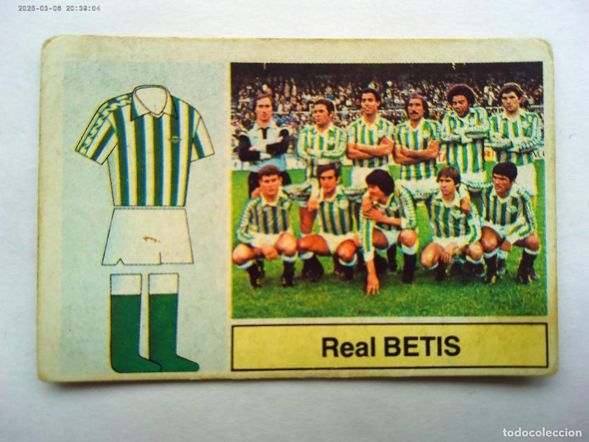 Cromos de F&uacute;tbol: CROMO DE FUTBOL LIGA 1982 - 83 : ALINEACIONES , REAL BETIS