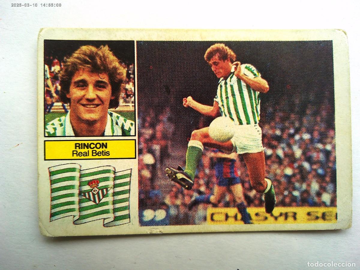 Cromos de F&uacute;tbol: CROMO DE FUTBOL LIGA 1982 - 83 : RINCON , REAL BETIS