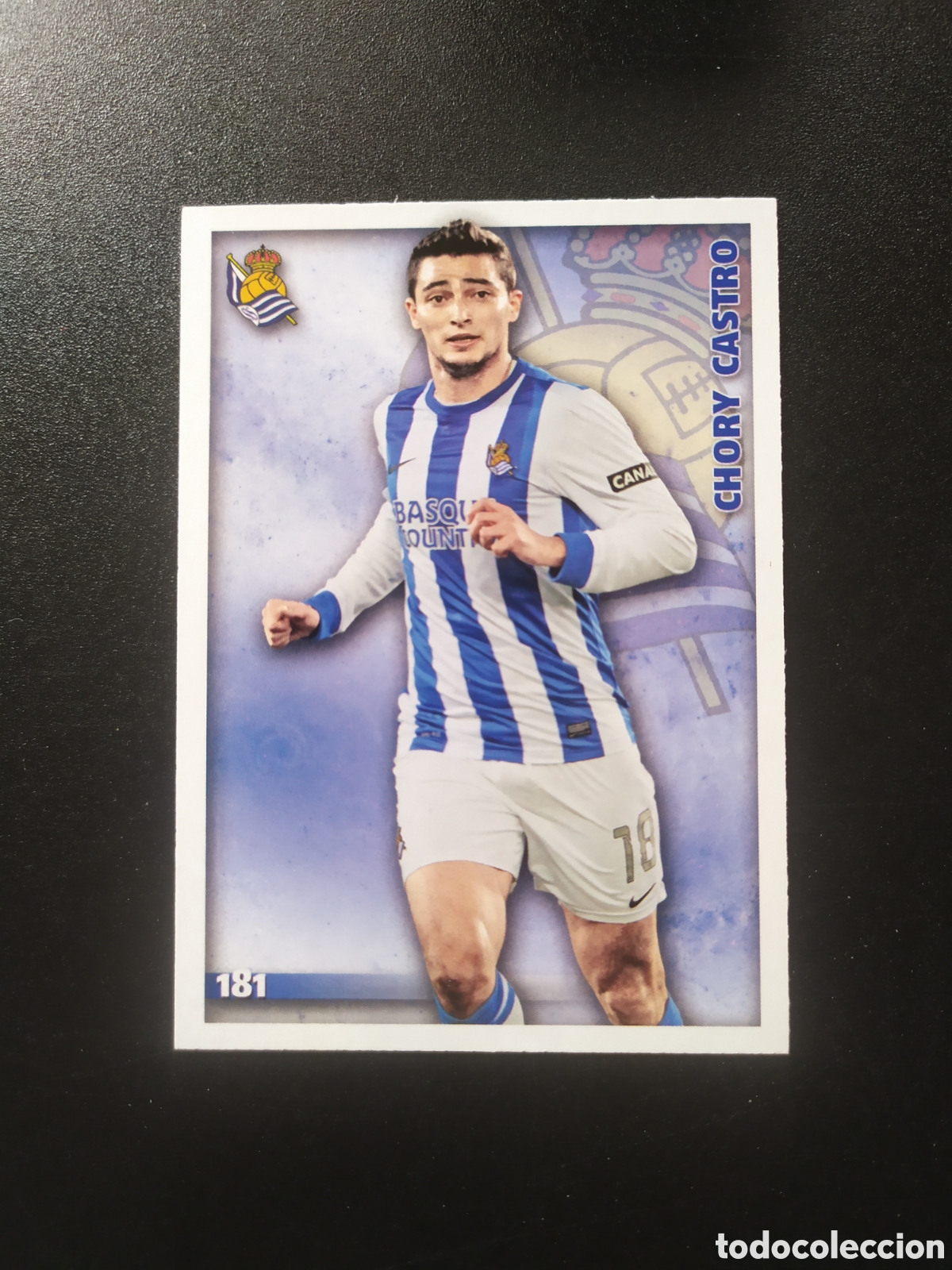 Figurine di Calcio: Mundicromo fichas Liga 2014 2015 14 15 Chory Castro n&deg; 181 Real Sociedad
