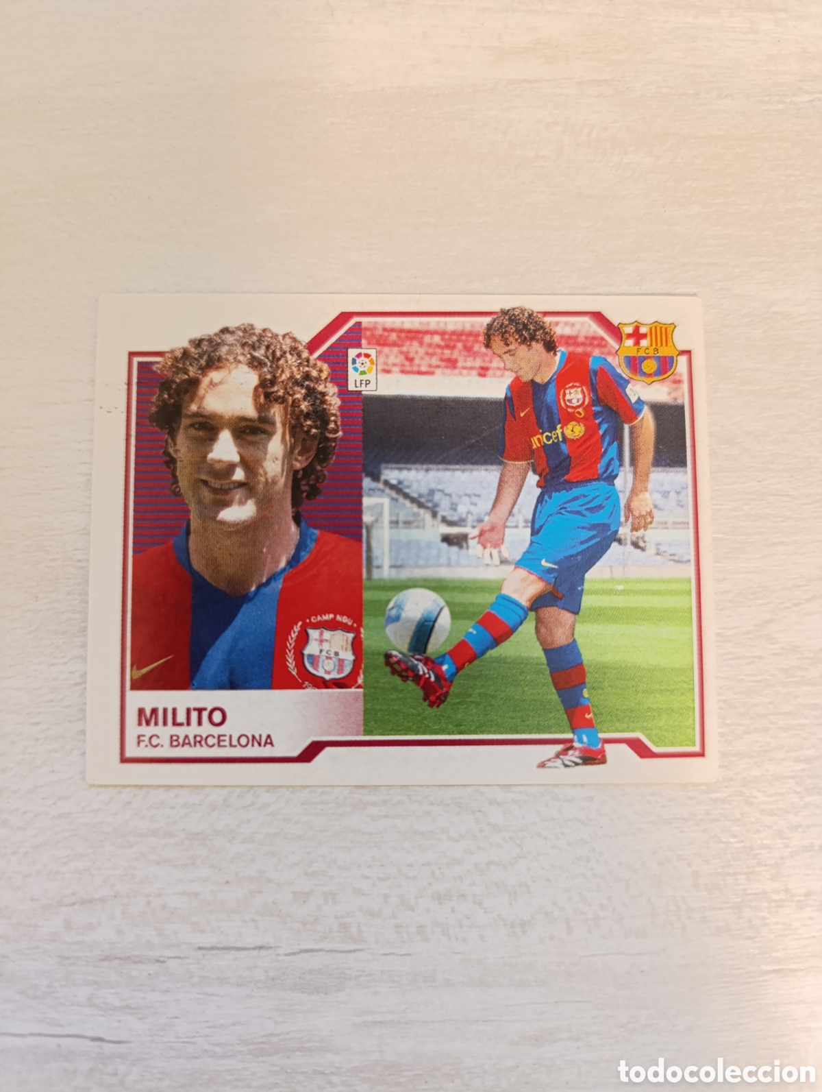 Fu&szlig;ball-Sticker: Milito Fichaje 12 liga este 07 08 2007 2008