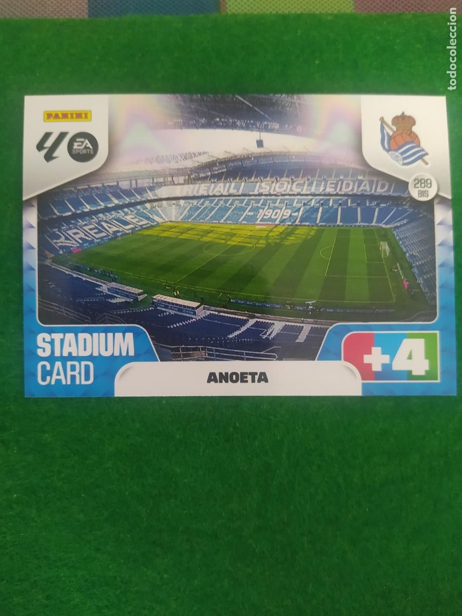 Fu&szlig;ball-Sticker: adrenalyn xl 2025 2026 codigo sin activar ral sociedad n&ordm; 289 bis estadio anoeta