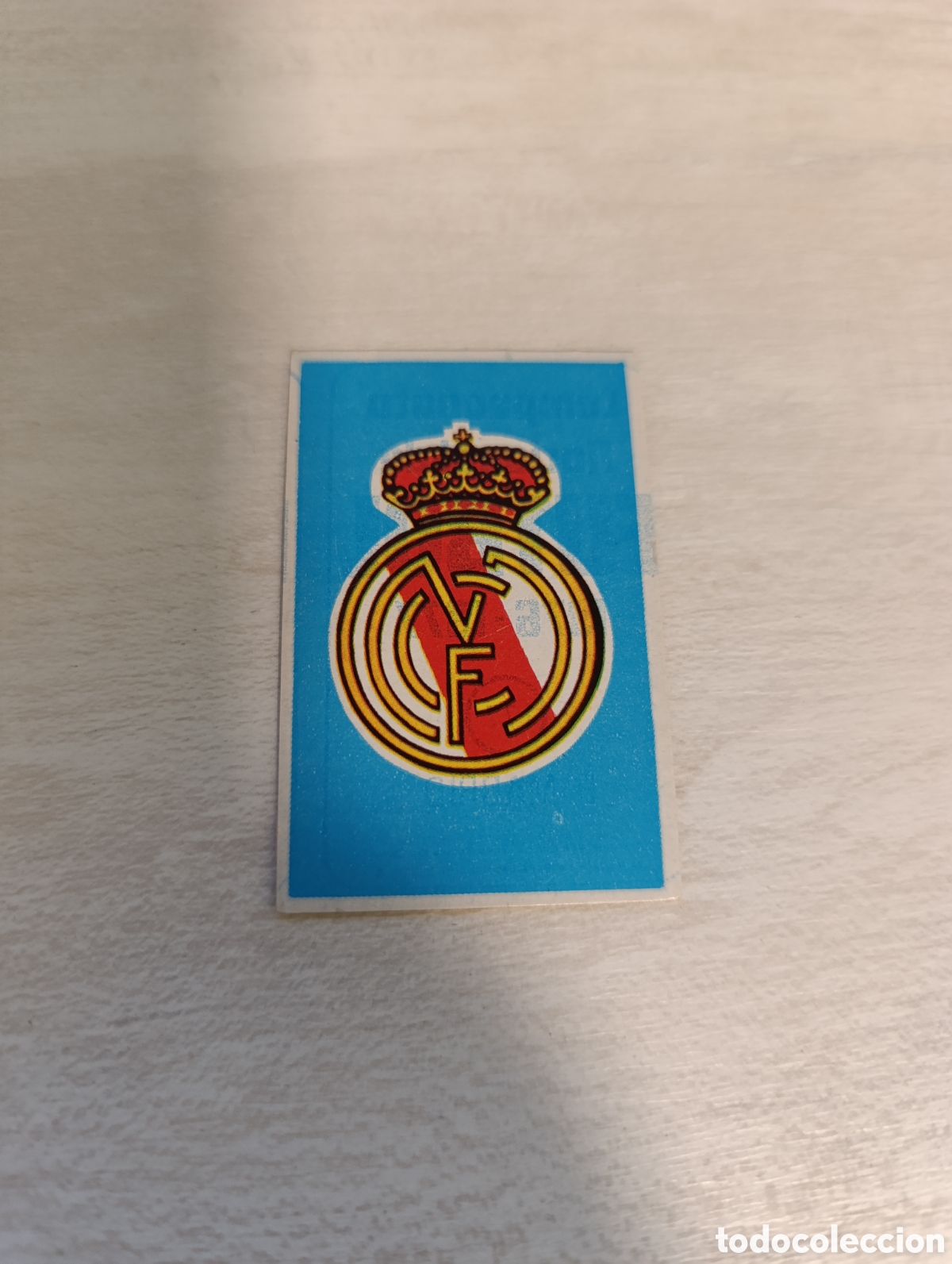 Cromos de F&uacute;tbol: 177 cromo escudo Real Madrid. Ruiz Romero 76 77 1976 1977