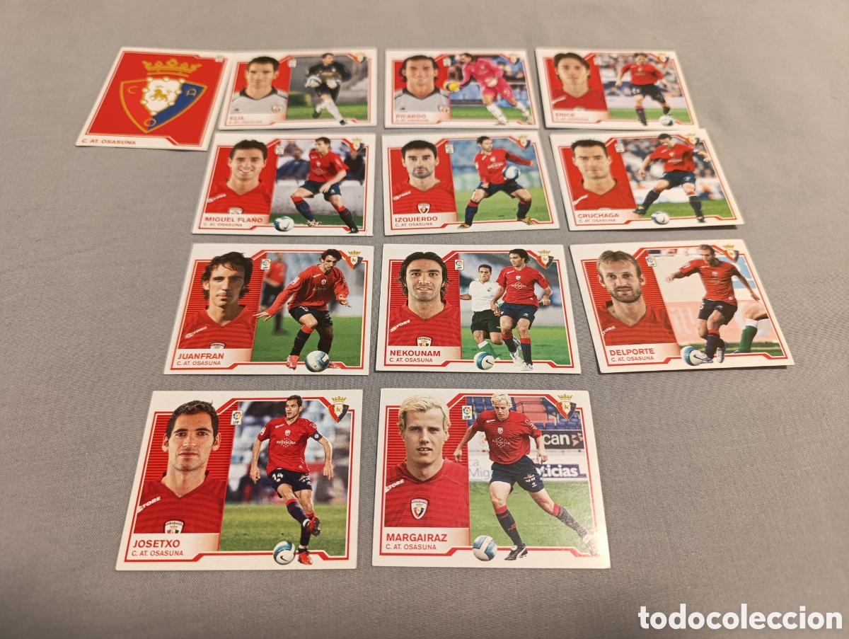 Cromos de f&uacute;tbol: Lote 12 cromos Osasuna. Liga este 07 08 2007 2008