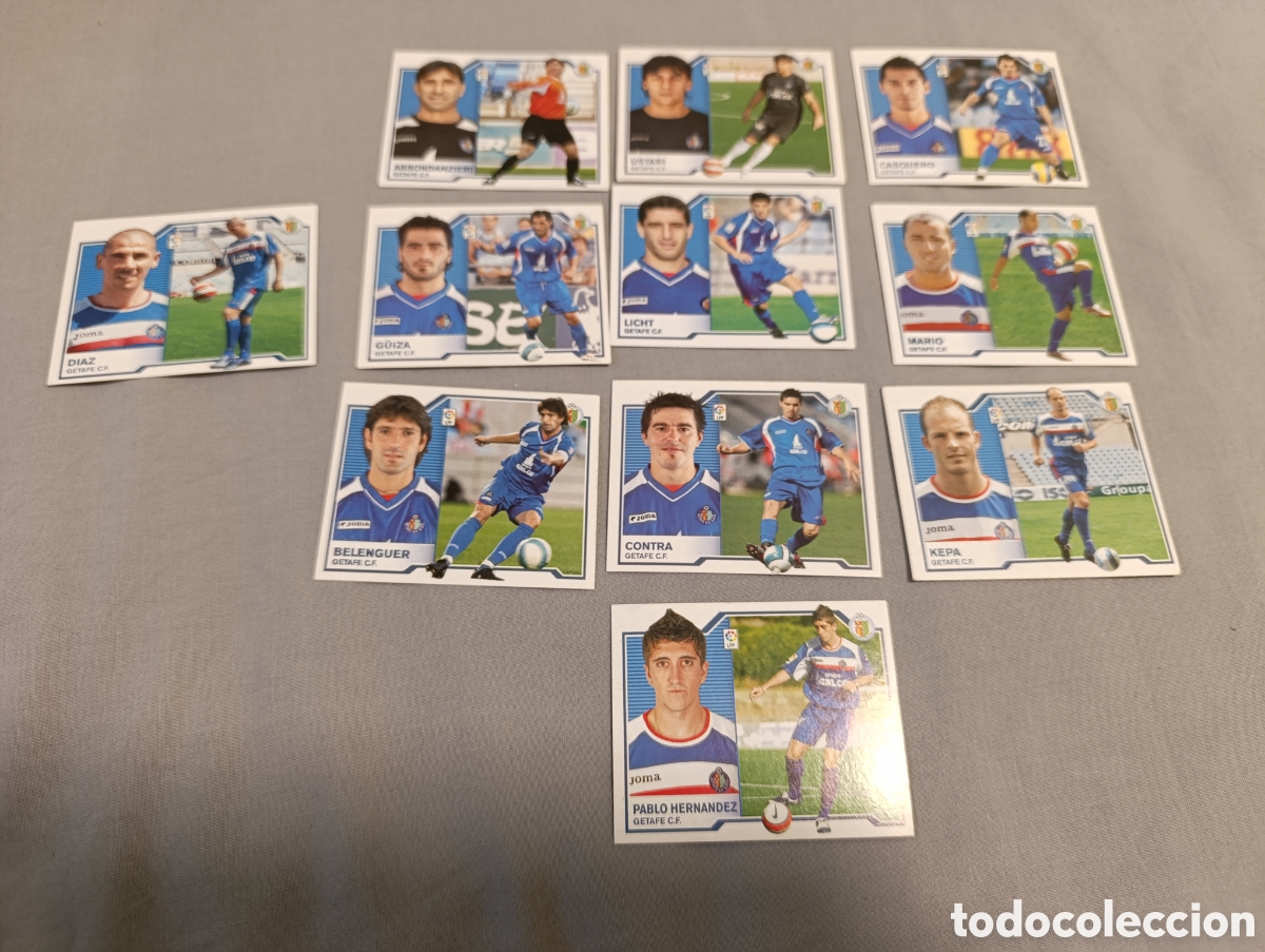 Fu&szlig;ball-Sticker: Lote 10 + 1 fichaje Getafe. Liga este 07 08 2007 2008