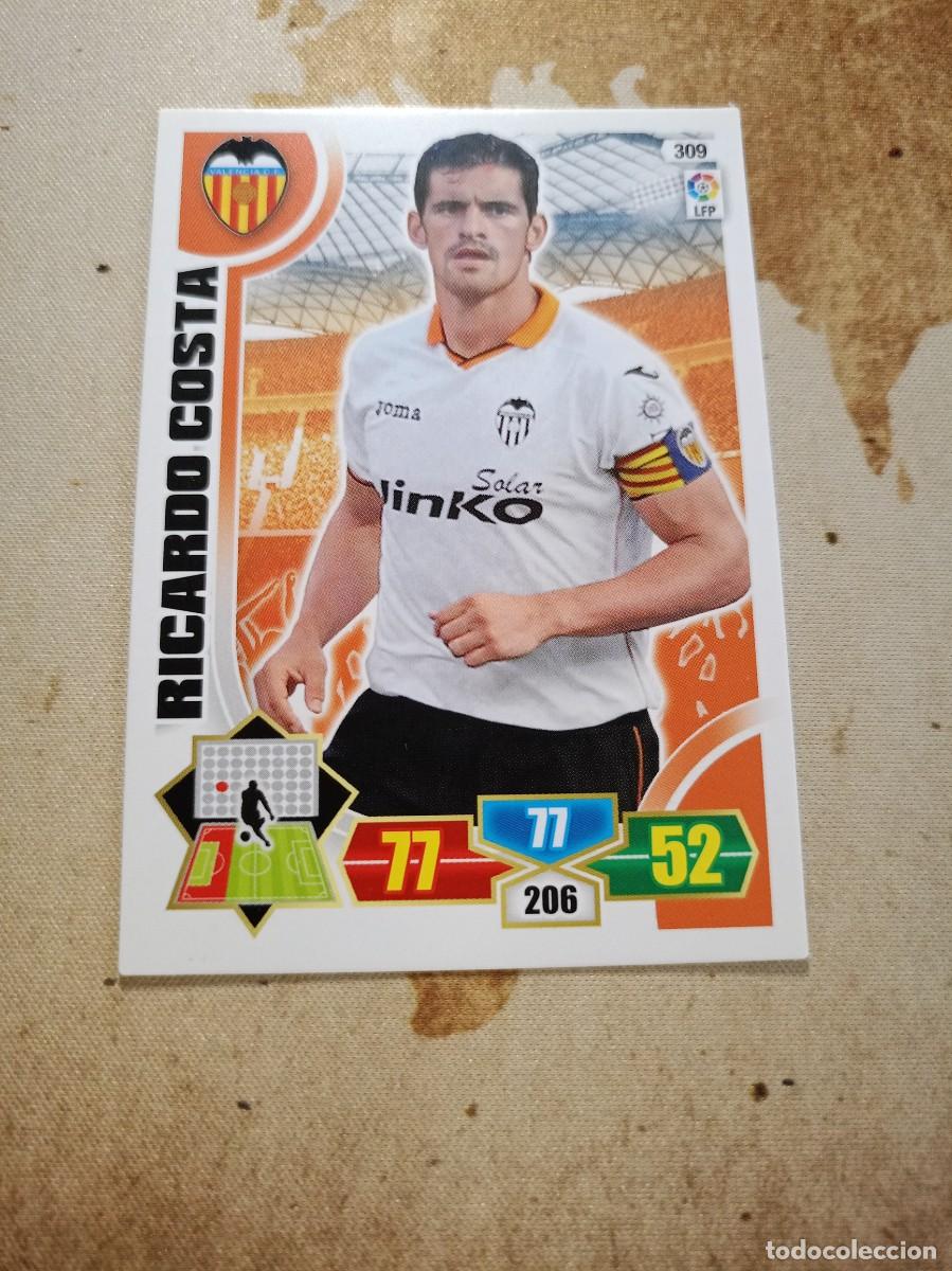 Figurine di Calcio: Valencia 309 RICARDO COSTA Adrenalyn 2013-14