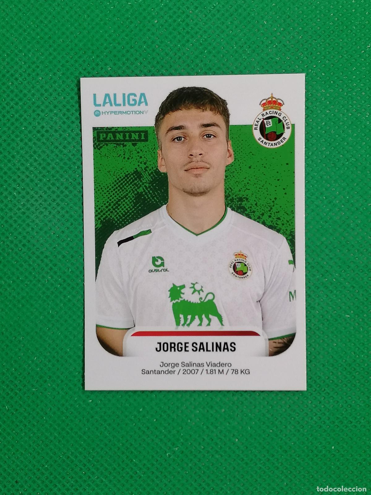 Fu&szlig;ball-Sticker: 334 A 334A JORGE SALINAS RACING SANTANDER ⚽ PANINI LIGA HYPERMOTION 25 26 2025 2026 ⚽