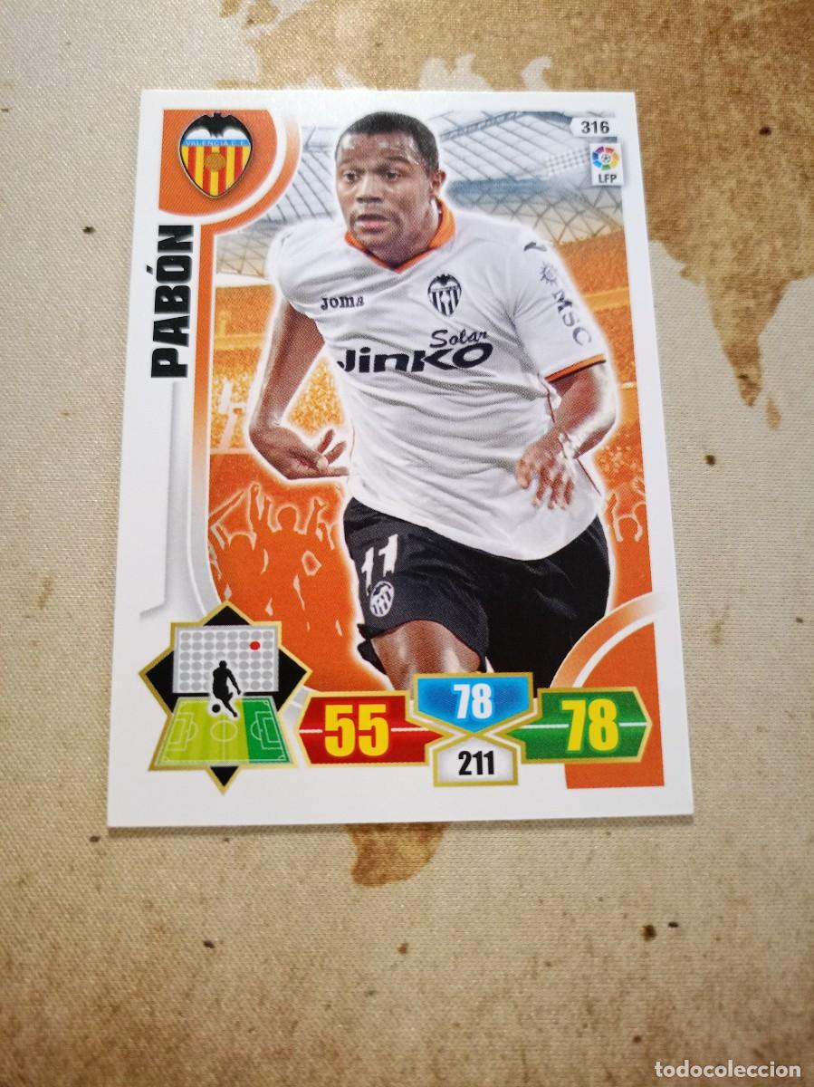 Figurine di Calcio: Valencia 316 PAB&Oacute;N Adrenalyn 2013-14