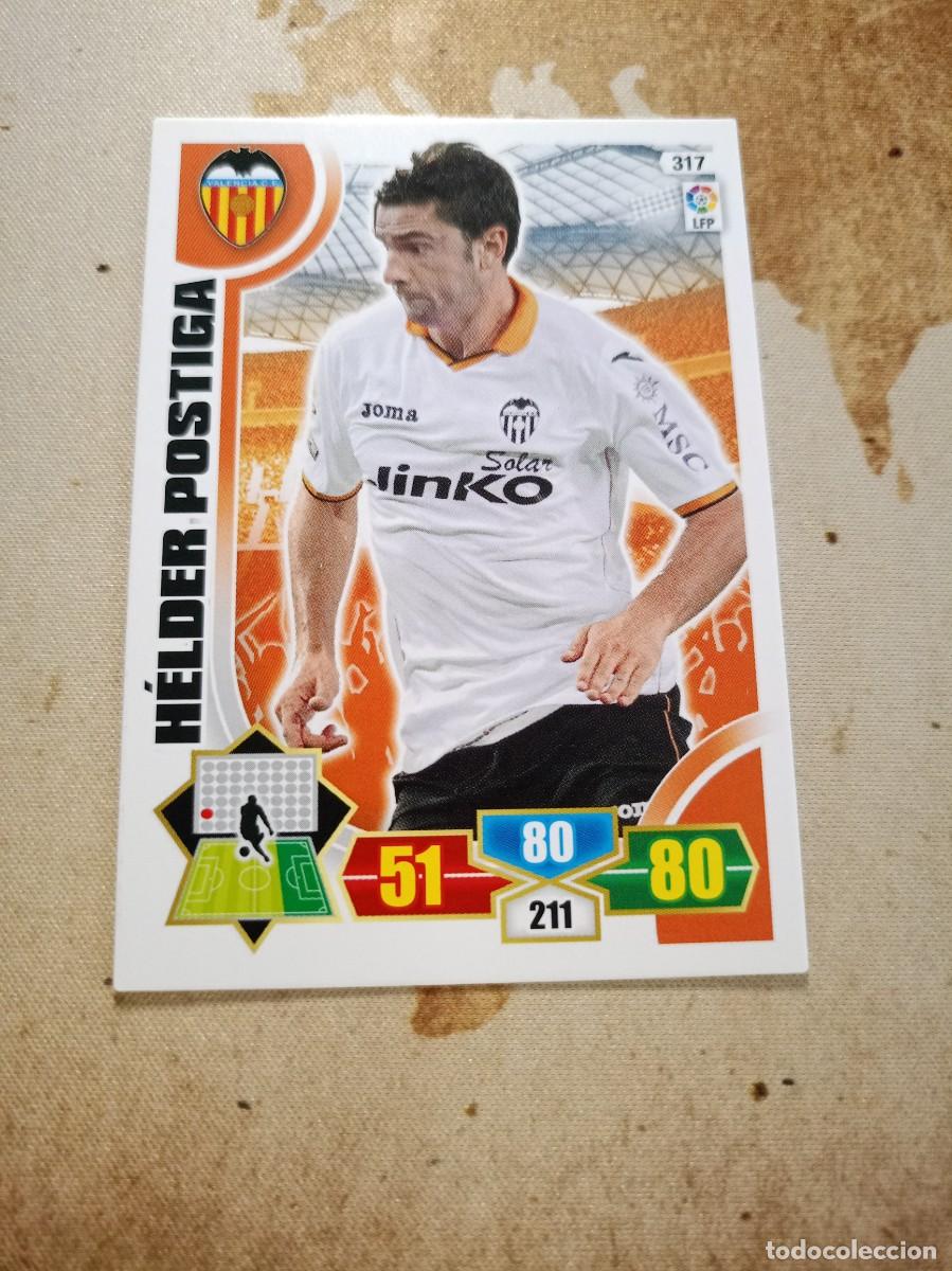 Figurine di Calcio: Valencia 317 H&Eacute;LDER POSTIGA Adrenalyn 2013-14