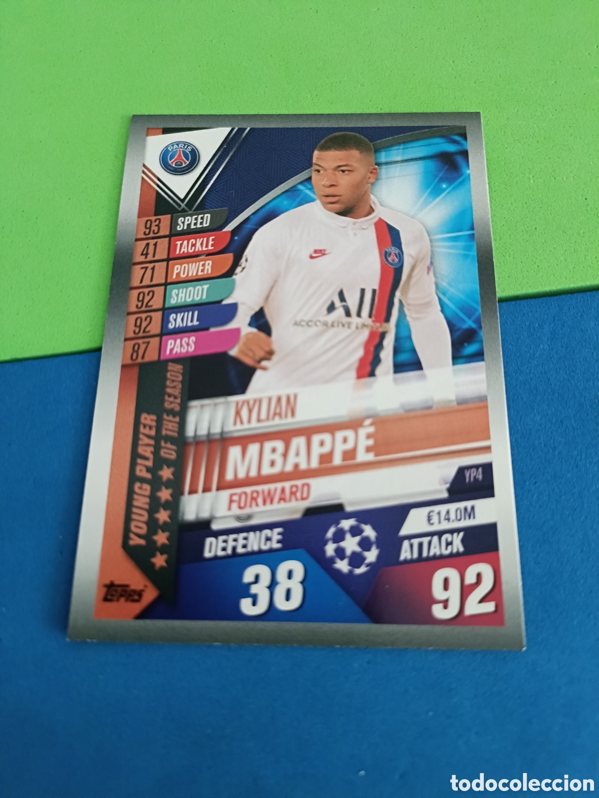 Cromos de F&uacute;tbol: Match Attax 101 UEFA CHAMPIONS LEAGUE 2019 2020 19 20 - YP4 Mbappe