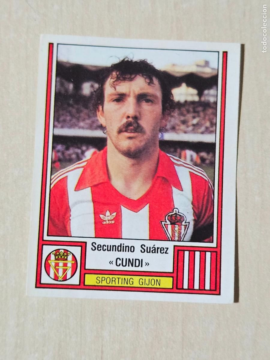 Cromos de F&uacute;tbol: N&ordm; 117 CUNDI - FUTBOL 83 PANINI CROMO NUNCA PEGADO - PANRICO - SPORTING DE GIJON