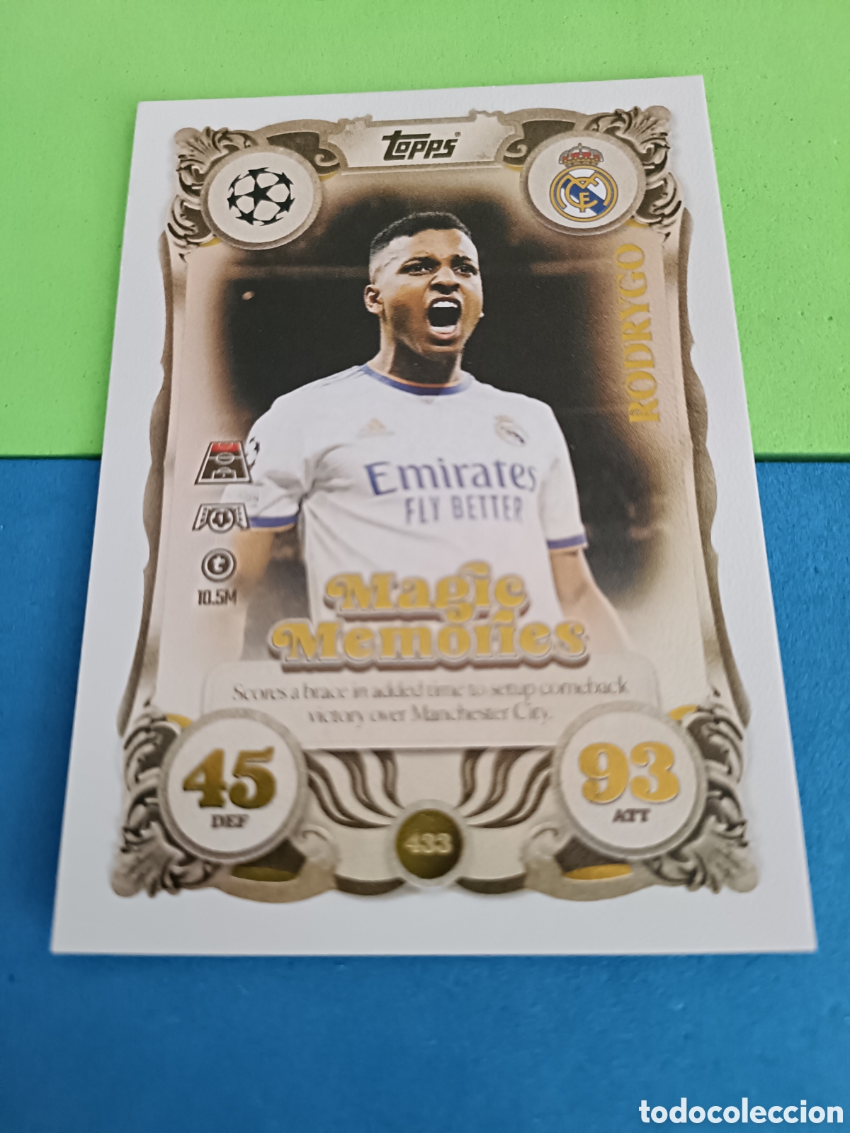 Football Stickers: Topps Match Attax 2025 2026 25 26 - Magic Memories 433 Rodrygo Real Madrid