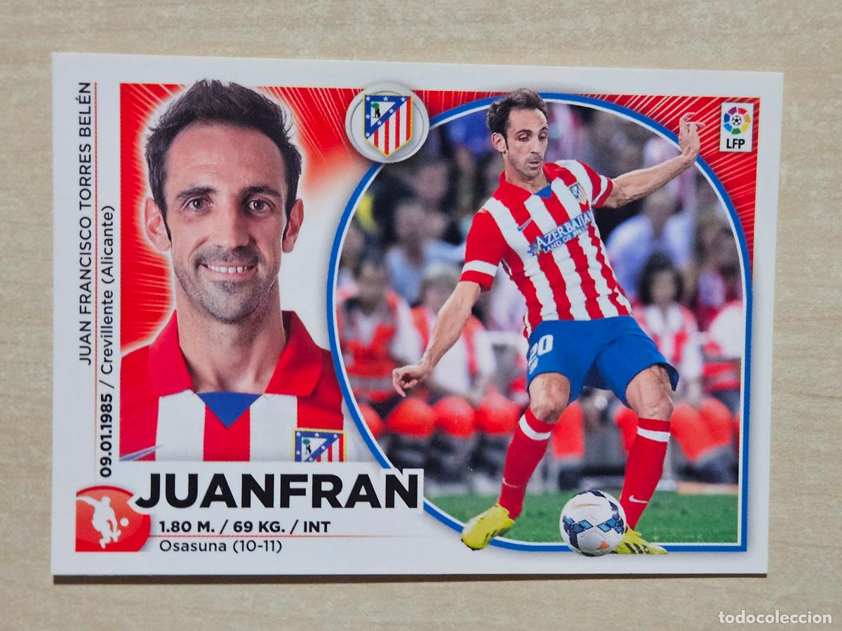 Football Stickers: N&ordm; 3 JUANFRAN - ESTE 2014 2015 - 14 15 - CROMO SIN PEGAR - ATLETICO DE MADRID